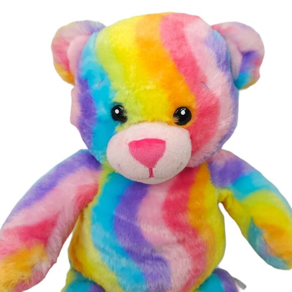 Build A Bear Workshop Enchanted Garden Rainbow 17" Teddy Bear Plush Pastel Toy - Picture 3 of 11